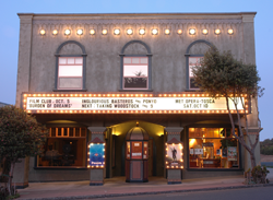 Arena Theater Exterior View at Night