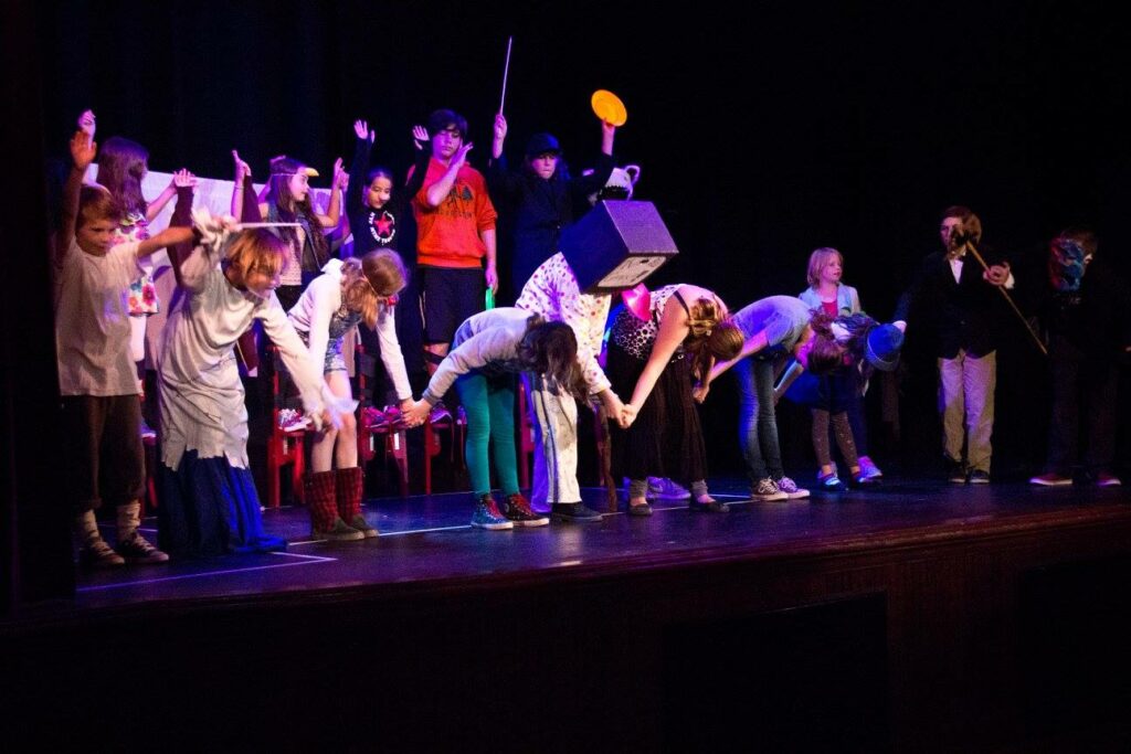 Summer Youth Theater Workshop group at Arena Theater