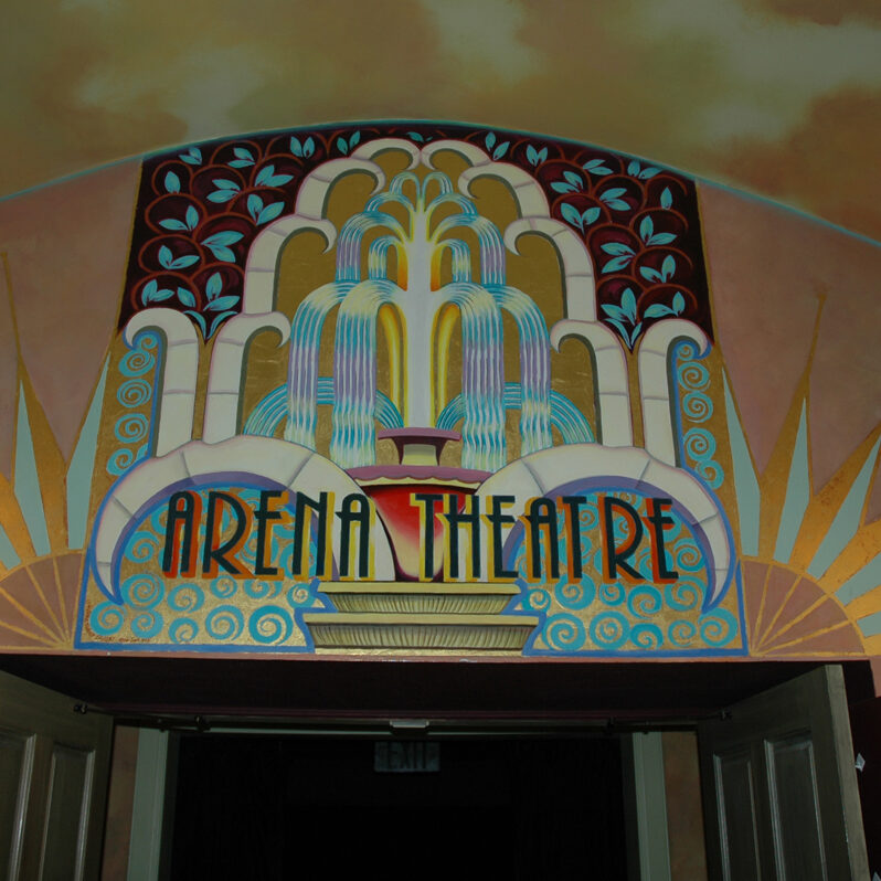 decco-sign Arena Theater Foyer