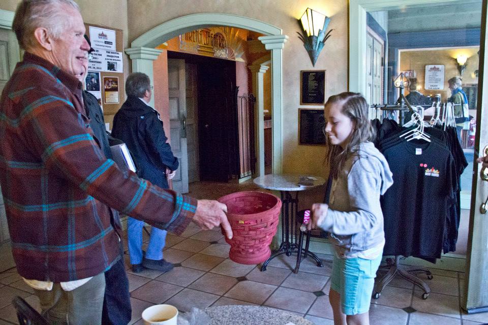 volunteers at Arena Theater